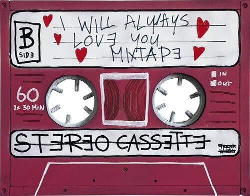 MIXTAPE – I WILL ALWAYS LOVE YOU MIXTAPE von Frank Willems, Malerei kaufen auf Singulart