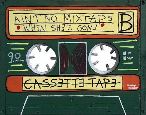 MIXTAPE – AIN’T NO MIXTAPE WHE SHE’S GONE van Frank Willems, Schilderij te koop op Singulart
