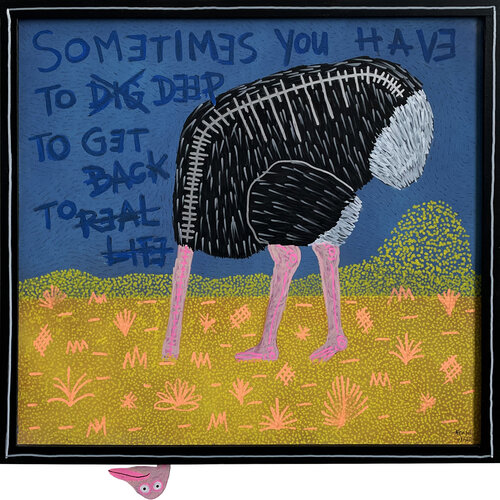 DIG DEEP #1 di Frank Willems, Pittura in vendita su Singulart