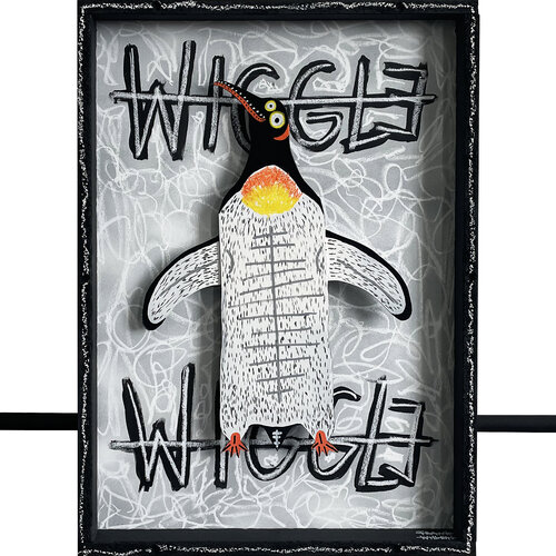 WIGGLE WIGGLE #3 par Frank Willems, Peinture en vente sur Singulart