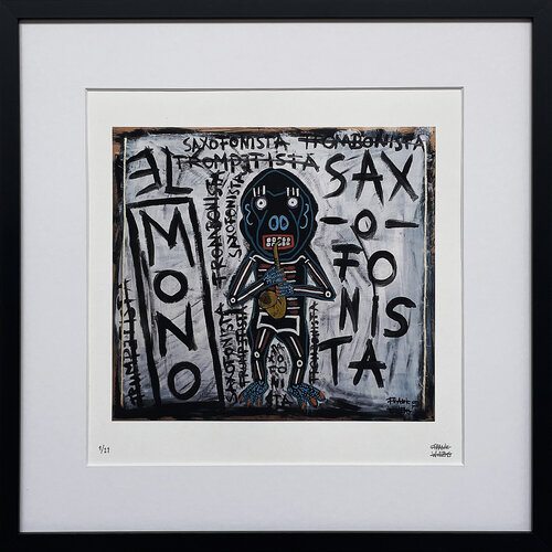 Limited Edt. Art Print – EL MONO SAXOFONISTA by Frank Willems, Print for Sale on Singulart