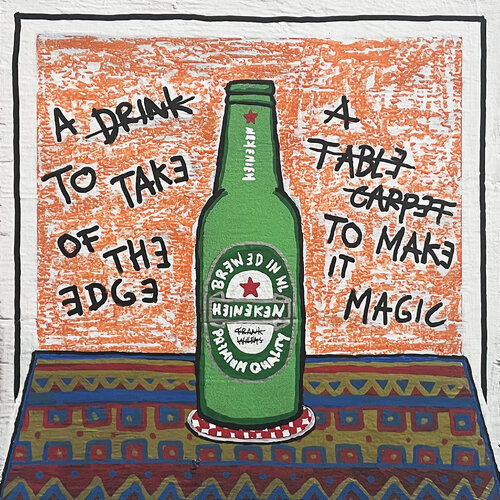 MAGIC TABLE CARPET (Heineken Bottle) von Frank Willems, Malerei kaufen auf Singulart