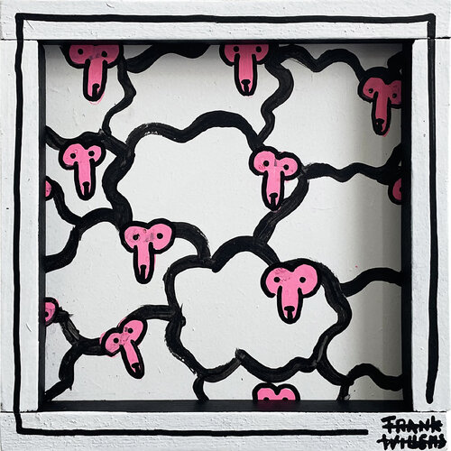COUNTING SHEEP #2 - Small van Frank Willems, Schilderij te koop op Singulart