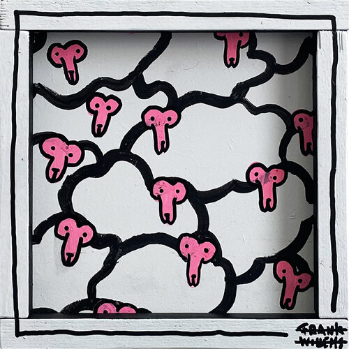 COUNTING SHEEP #4 - Small van Frank Willems, Schilderij te koop op Singulart