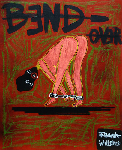 BDSM BEND OVER van Frank Willems, Schilderij te koop op Singulart