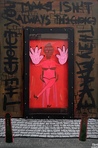 RED LIGHT DISTRICT van Frank Willems, Schilderij te koop op Singulart