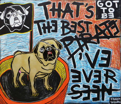 THAT'S GOT THE BEST PIRATE I'VE EVER SEEN van Frank Willems, Schilderij te koop op Singulart