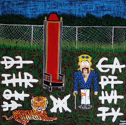 TIGER KING van Frank Willems, Schilderij te koop op Singulart