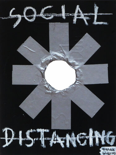 SOCIAL DISTANCING van Frank Willems, Schilderij te koop op Singulart