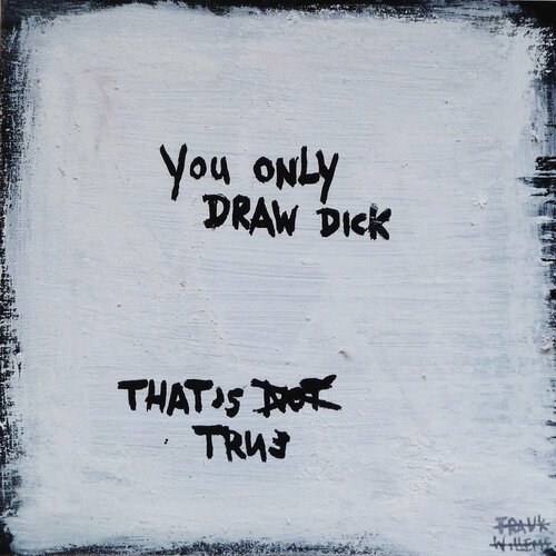 YOU ONLY DRAW DICK van Frank Willems, Schilderij te koop op Singulart