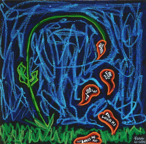 SHE LOVES ME, SHE LOVES ME NOT van Frank Willems, Schilderij te koop op Singulart