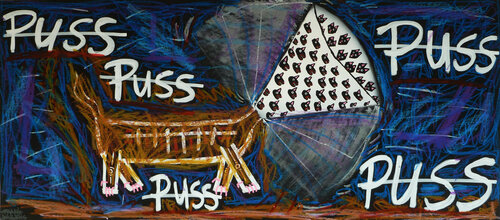 PUSSSS PUSSPUSSPUSSPUSSSS von Frank Willems, Malerei kaufen auf Singulart