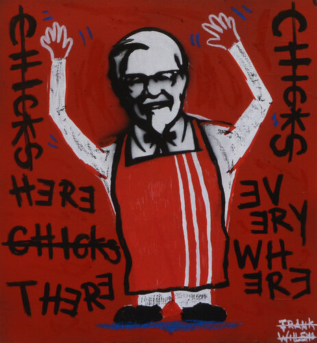 CHICKS HERE, CHICKS THERE, CHICKS EVERYWHERE by Frank Willems, Painting for Sale on Singulart