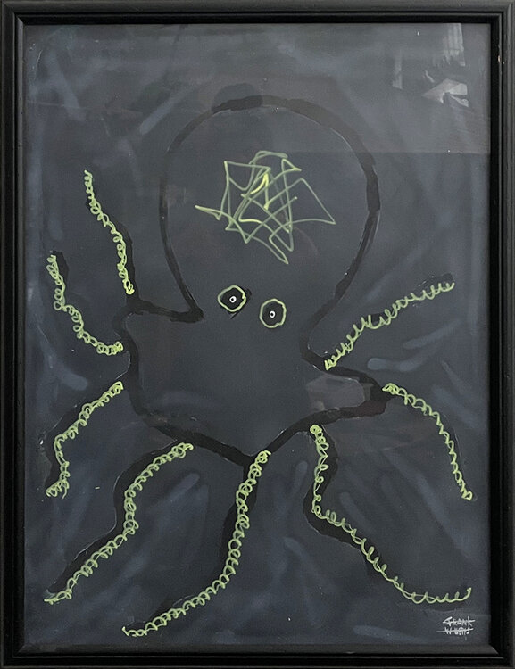 GLASS OCTOPUS (FRAMED) – LUMINOUS DEPTHS Frank Willems