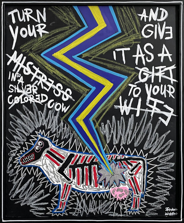 SILVER COLORED COW Frank Willems