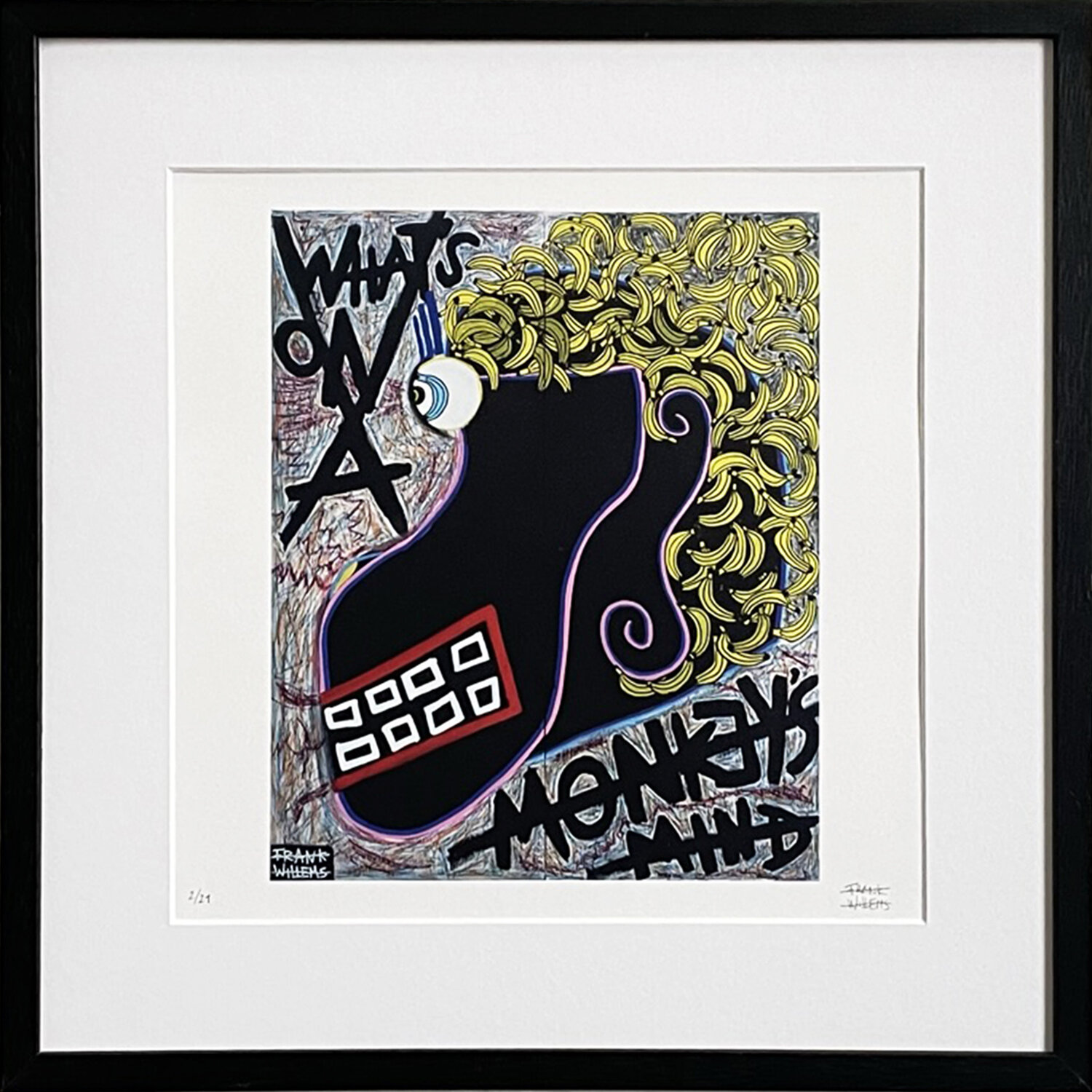 Limited Edt. Art Print – WHAT’S ON A MONKEY’S MIND Frank Willems