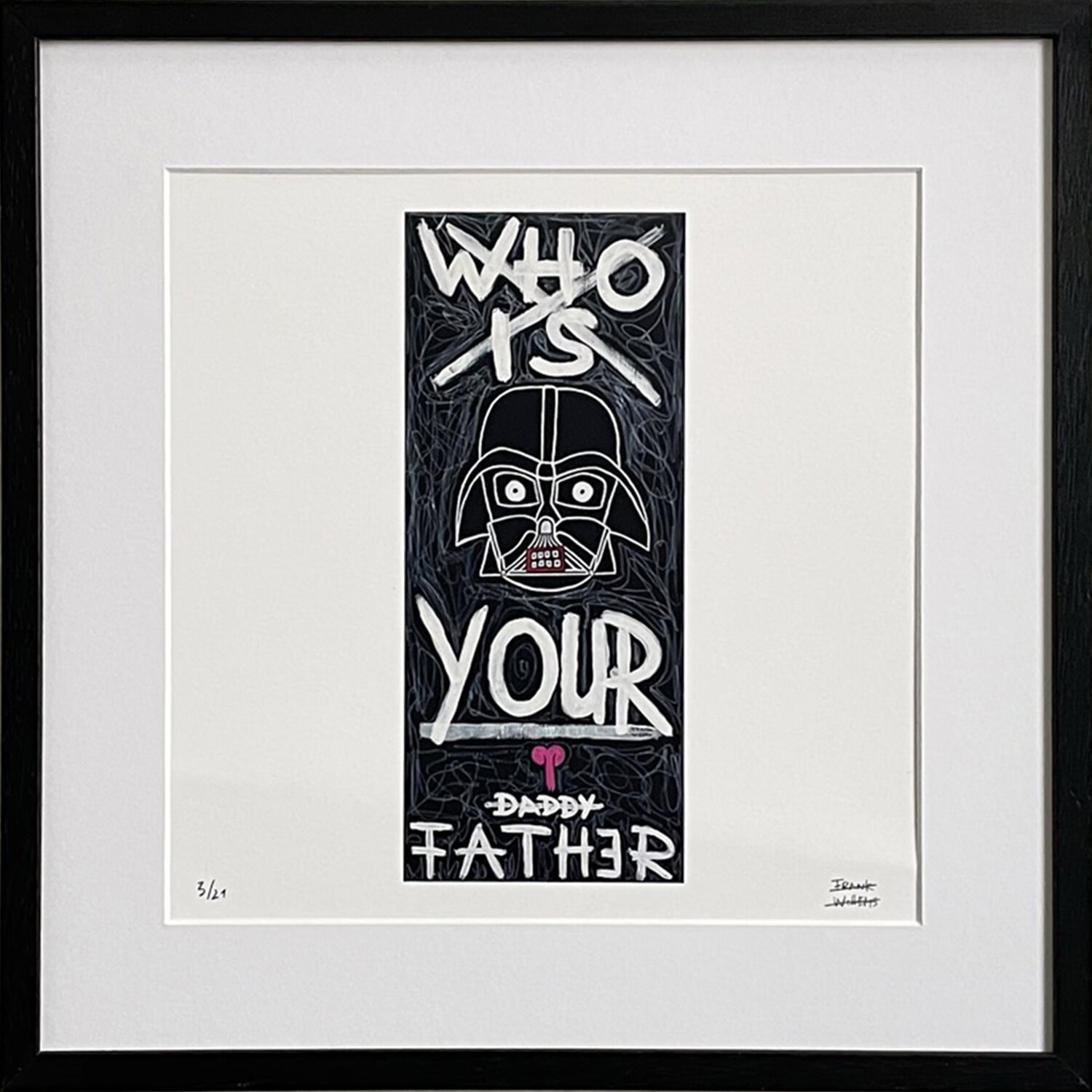 Limited Edt. Art Print – WHO IS YOUR FATHER? Frank Willems Druck zu verkaufen