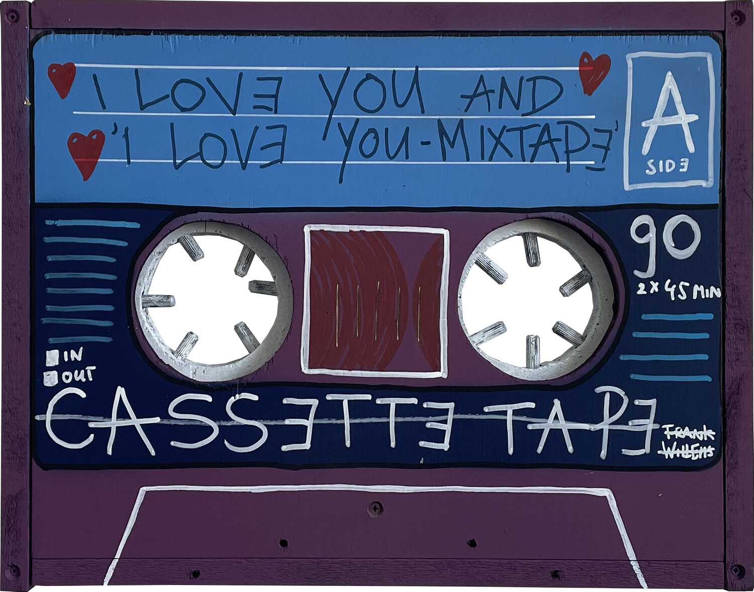 MIXTAPE – I LOVE YOU AND I LOVE YOU MIXTAPE Frank Willems Dipinto originale in vendita