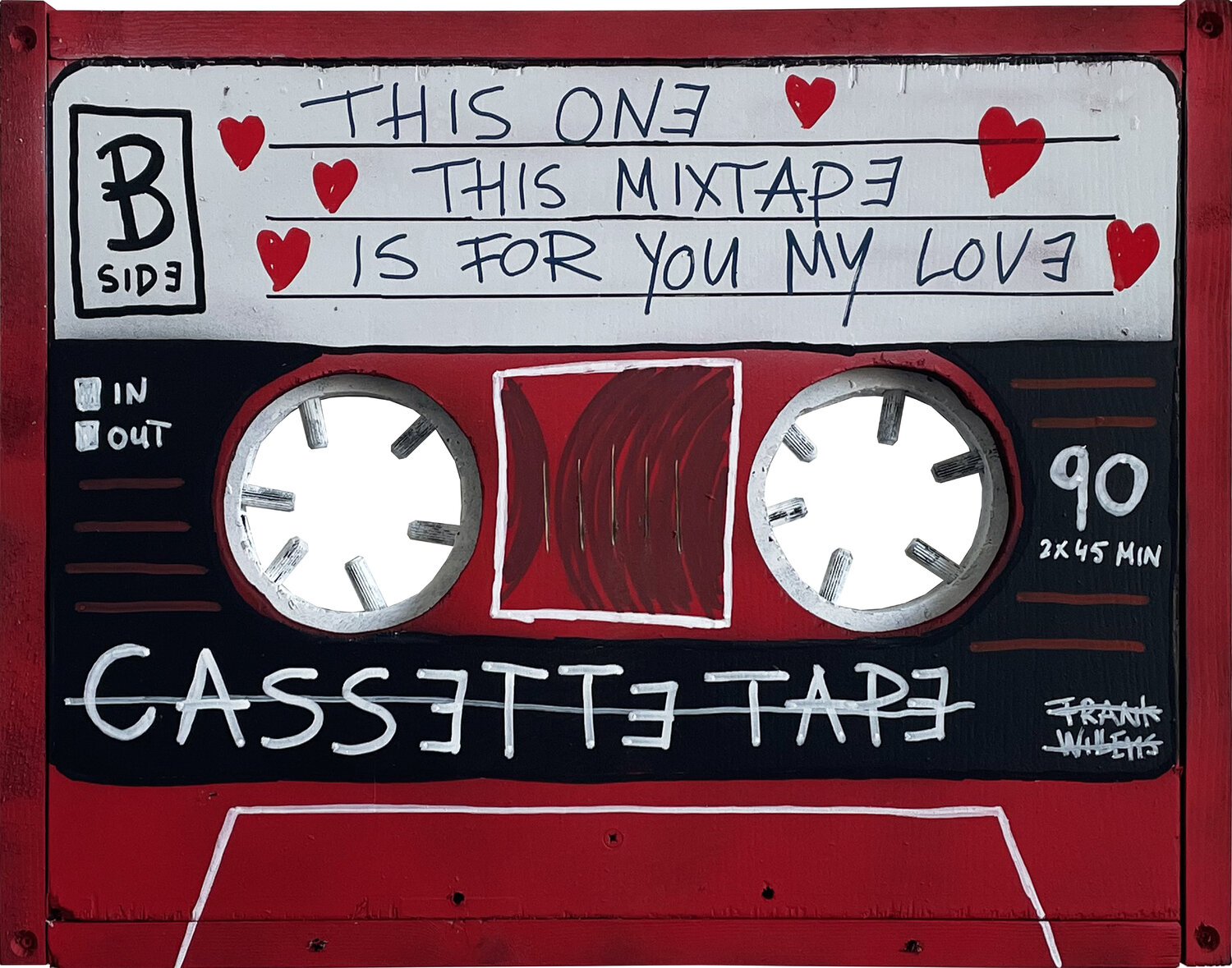 MIXTAPE – THIS ONE, THIS MIXTAPE, IS FOR YOU MY LOVE Frank Willems Originalgemälde zu verkaufen