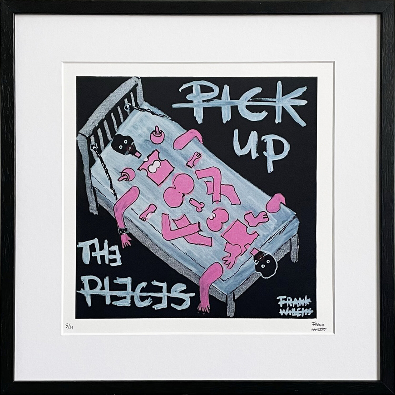 Limited Edt. Art Print – PICK UP THE PIECES Frank Willems Druck zu verkaufen