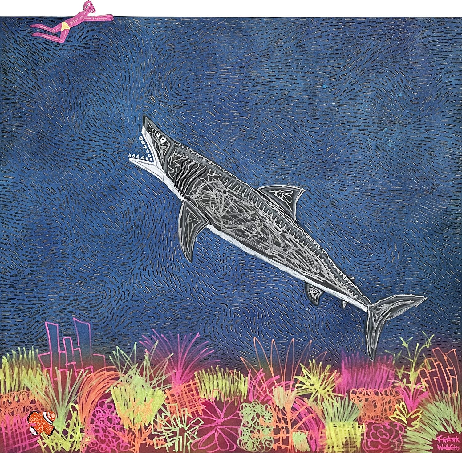 TROUBLES IN BLUE PARADISE – WHITE SHARK Frank Willems