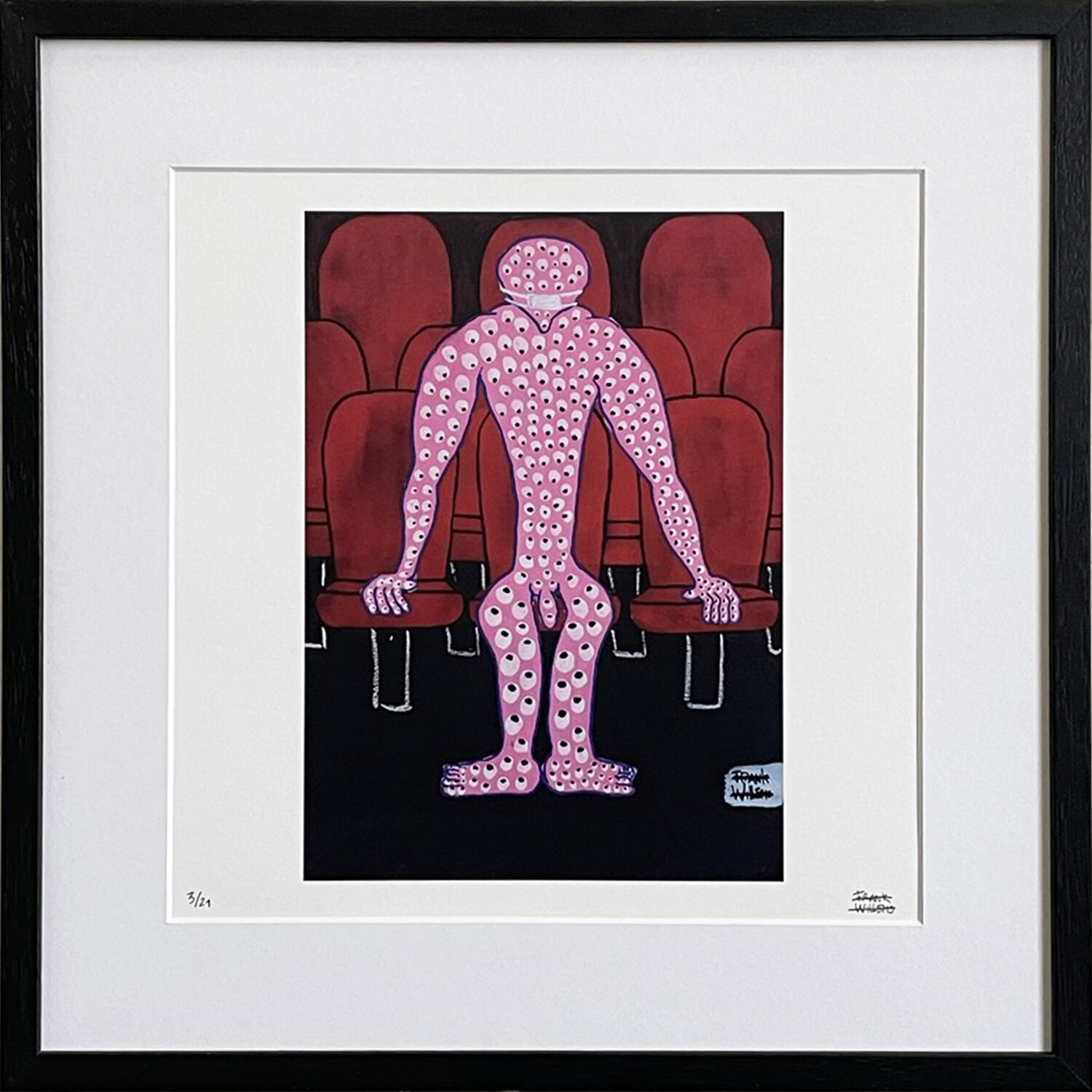 Limited Edt. Art Print - ARGUS IN THE CINEMA Frank Willems Druck zu verkaufen