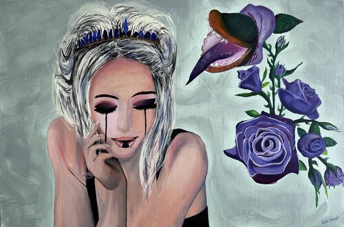 Tiene espinas el rosal par Natalia Avondet, Peinture en vente sur Singulart