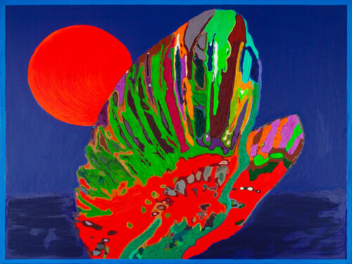 Butterfly and Sunset par Fayina Yerenburh, Peinture en vente sur Singulart