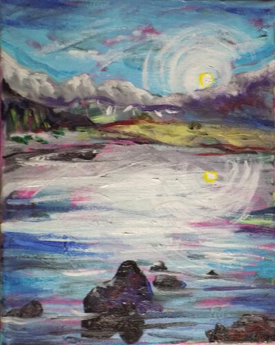 Reminders of Childhood Vacation at The Lake de Tara Stephanos, Pintura a la venta en Singulart