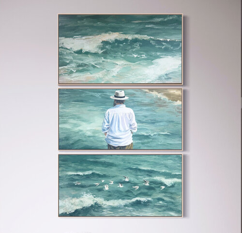 A ( holy)day with Monet by Nicole S. Pousset, 絵画 for Sale on Singulart