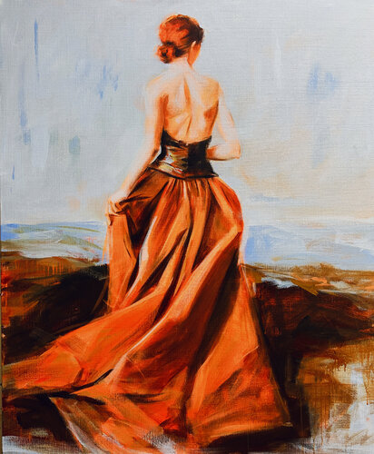 Radiance in orange di Nicole S. Pousset, Pittura in vendita su Singulart