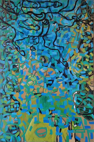 SALTO ANCESTRAL by César Sanchez Gonzalez, 絵画 for Sale on Singulart