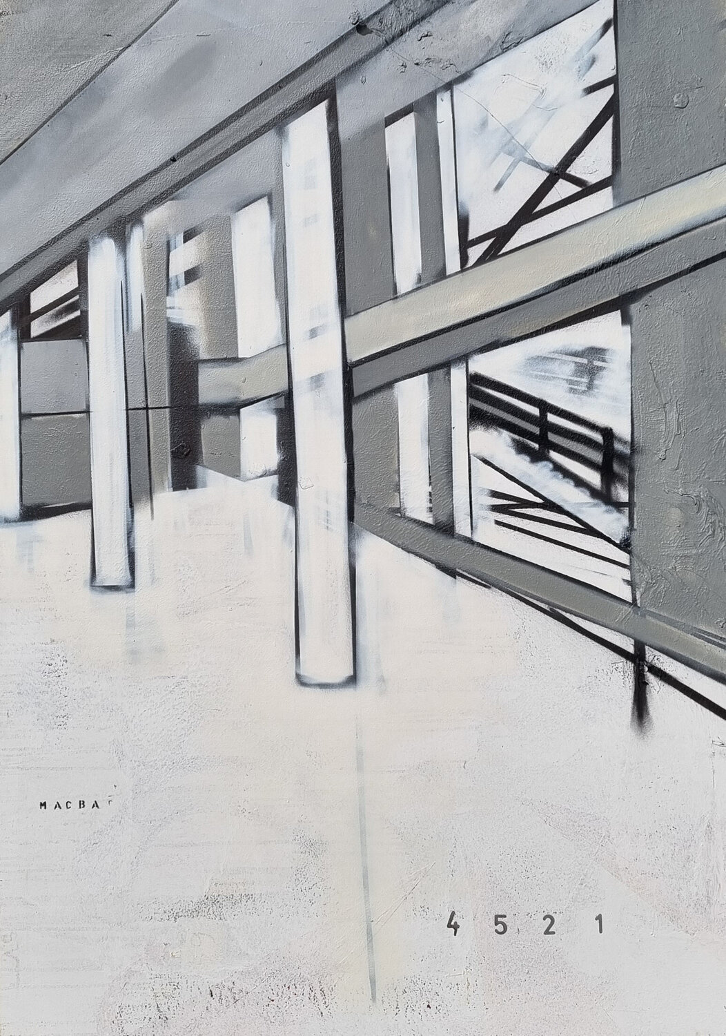 MACBA 1 César Sanchez Gonzalez Originalgemälde zu verkaufen