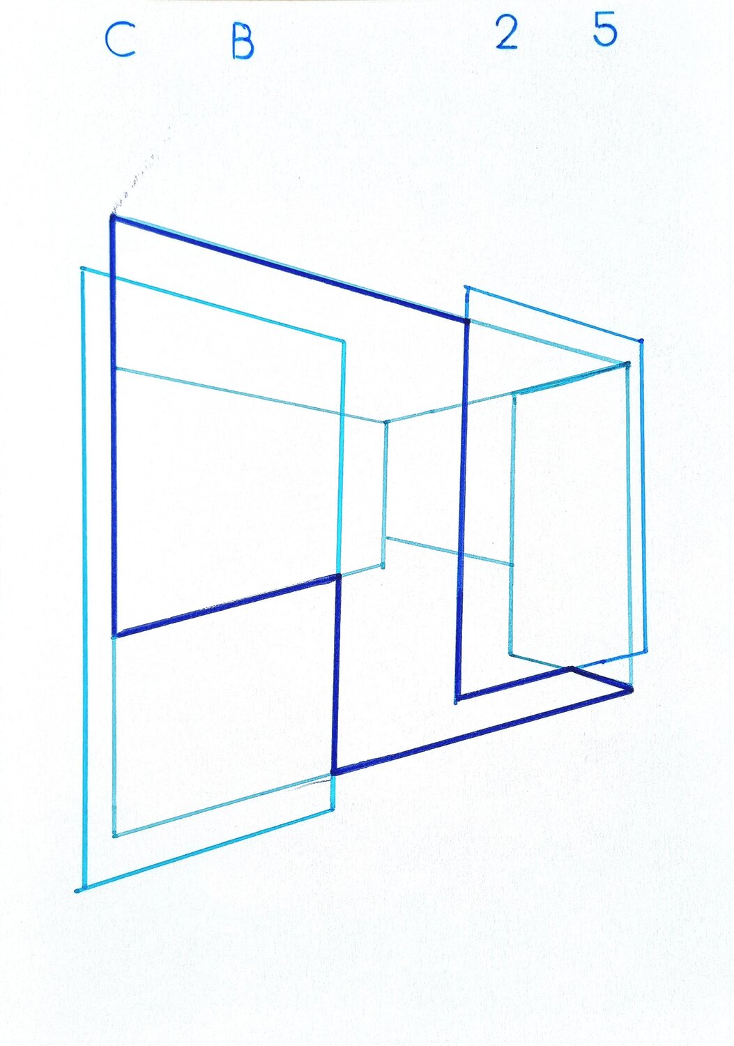 MACBA D2 César Sanchez Gonzalez Drawing for sale