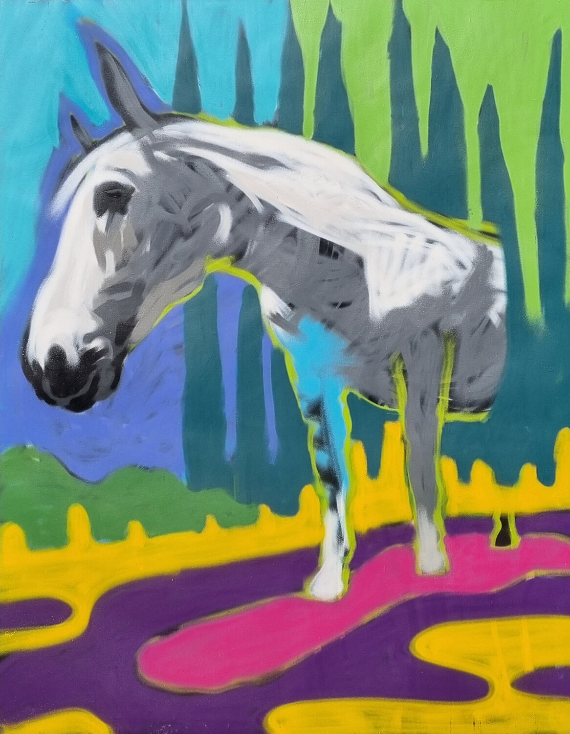 CABALLO DE MIS SUEÑOS César Sanchez Gonzalez Pintura original en venta