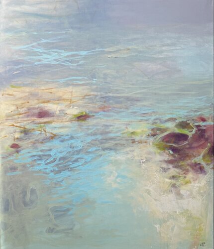“Slow Current”/ Series “Color and Silence” von Helen Zuskina, Malerei kaufen auf Singulart