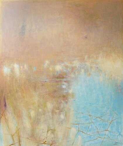 “Warm Air”/ Series “Color and Silence” de Helen Zuskina, Pintura a la venta en Singulart