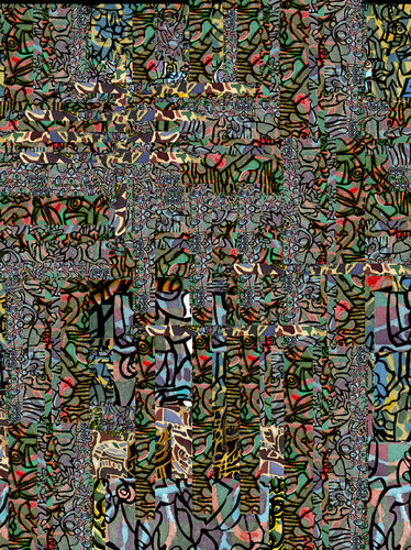 Abstract Ambiguous Stripweave by John Hughley, デジタル for Sale on Singulart
