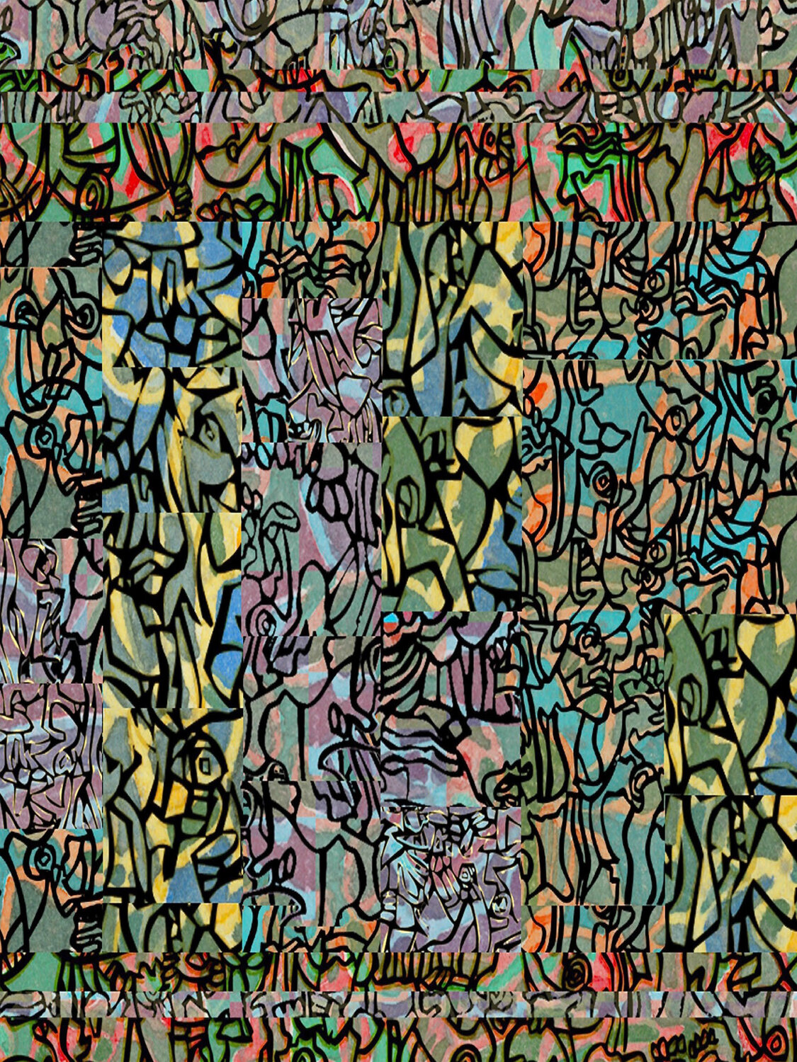 Patchwork Series 2, No. 2. John Hughley Digital à vendre
