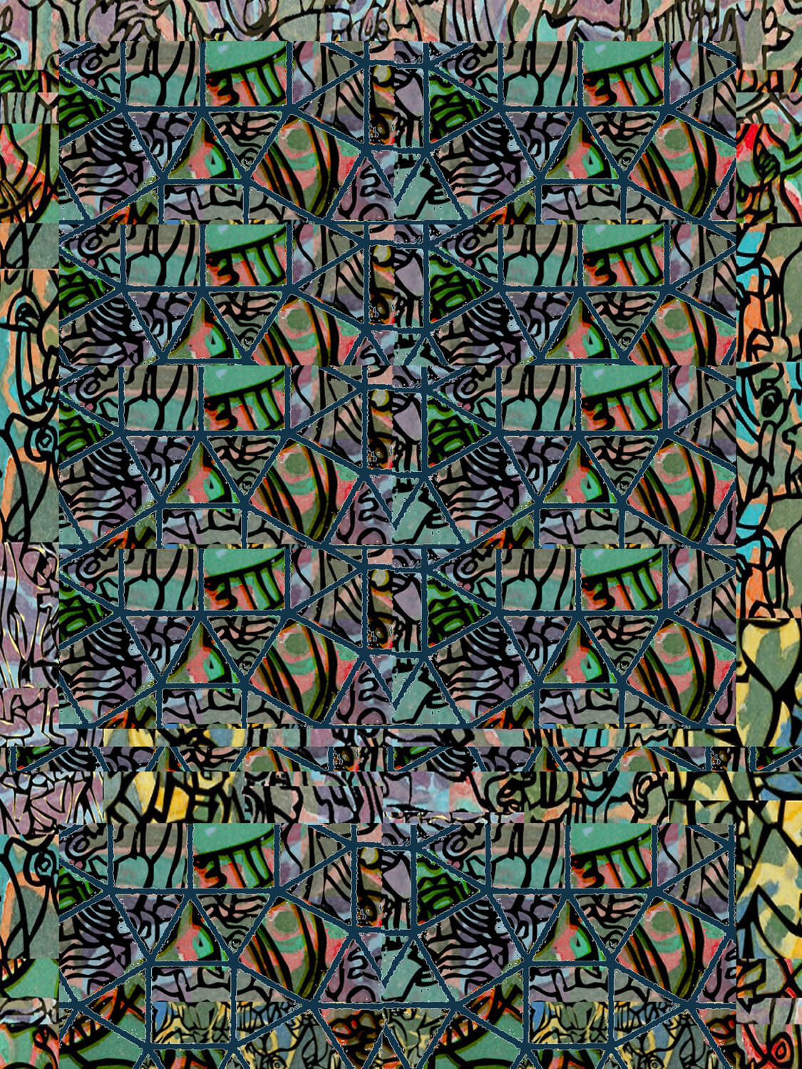 Patchwork Series 2, Number Two. John Hughley Digital en venta
