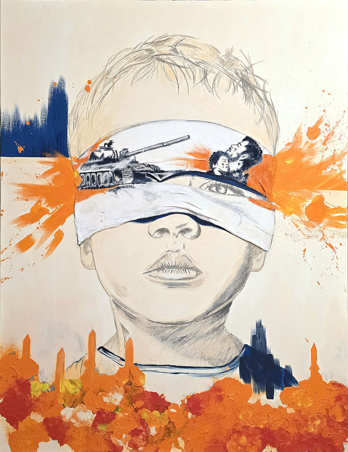 Dad Astrid Challita Original painting for sale
