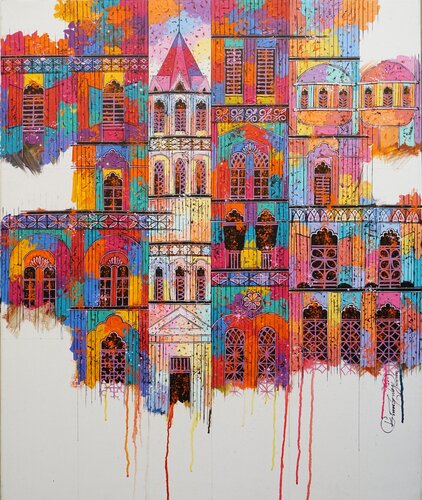 Reflection of life 1 de Suresh Gulage, Pintura a la venta en Singulart