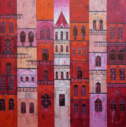Red City de Suresh Gulage, Pintura a la venta en Singulart
