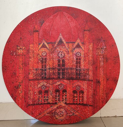 Red TOWER de Suresh Gulage, Pintura a la venta en Singulart