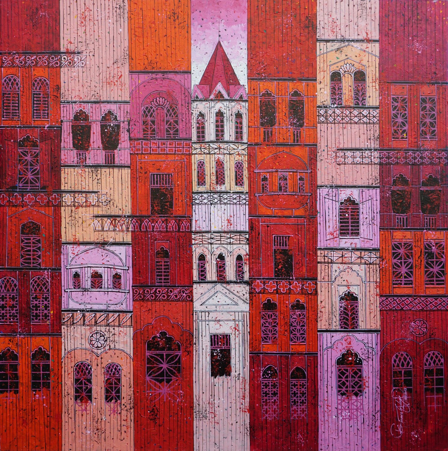 Red City Suresh Gulage Pintura original en venta
