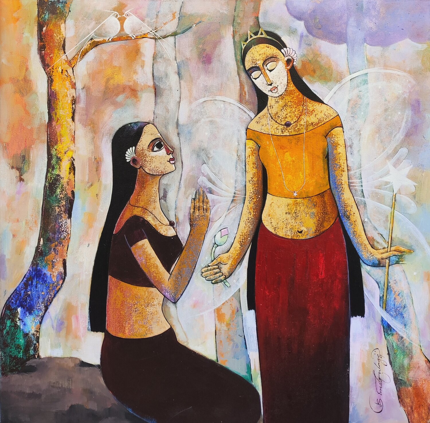 Fairy tales Suresh Gulage Pintura original en venta