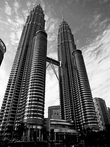 Twin Ascension - Quiet Architecture Series by Laura Strat, Photography for Sale on Singulart
