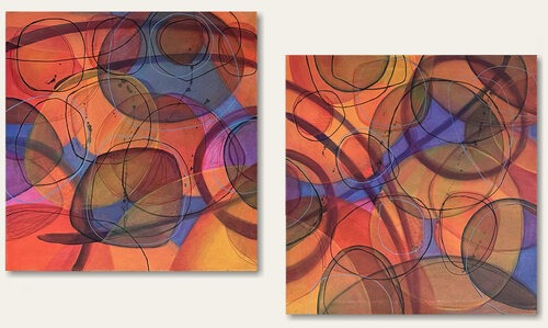 Frolicking in Color de Kathy King, Pintura a la venta en Singulart