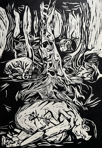 Into the woods II von Luciana Napchan, Malerei kaufen auf Singulart