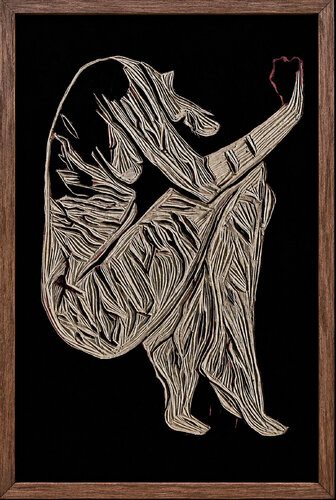 Into the woods VIII, woodcut di Luciana Napchan, Pittura in vendita su Singulart